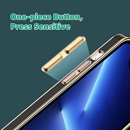 [2022 חדש] Zonyee iPhone 13 Pro מקסימום CASE CASE, כיסוי מארז ציפוי רך TPU לאייפון 13 PRO MAX עם עדשות